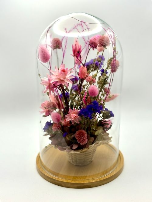 Szklany klosz koszyczek