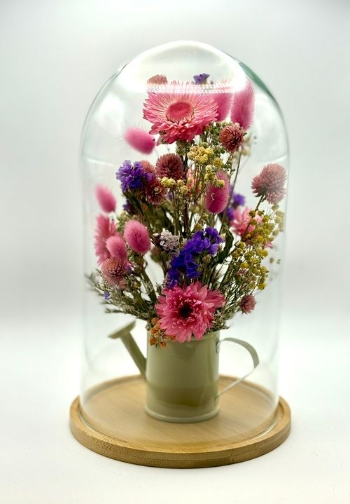 Szklany klosz konewka