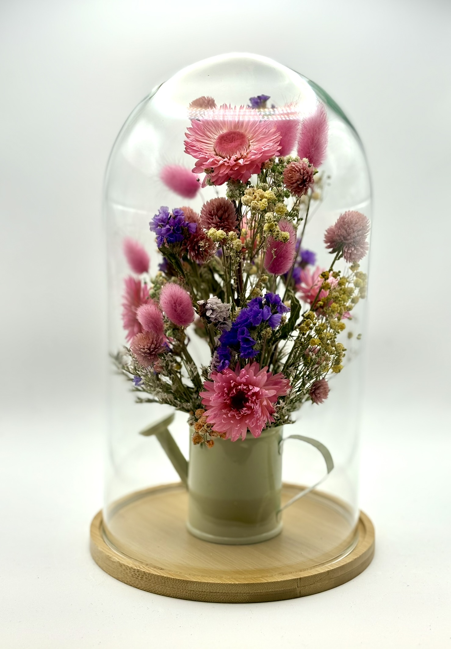 Szklany klosz konewka