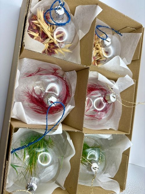 SuszBombki mix 5, 6 szt 8 cm