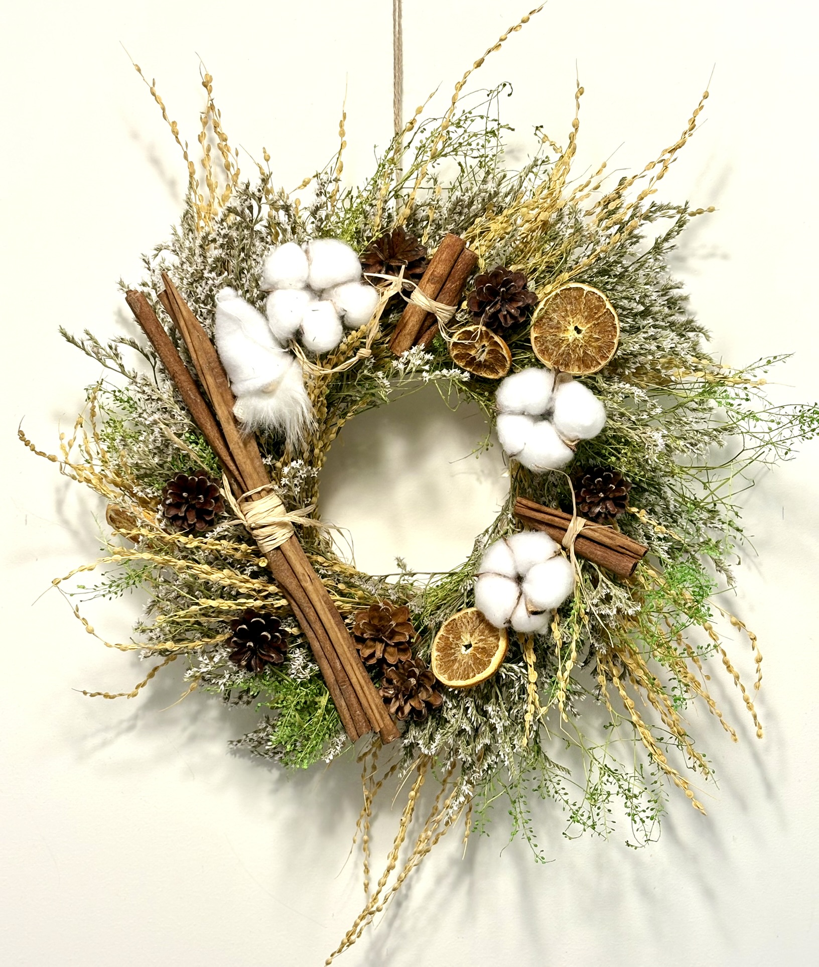 Wianek bawełna biały skrzat