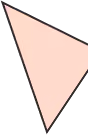 Irregular quadrilateral with black edges and pale pink fill on a black background.