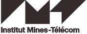 Logo IMT avec un triangle noir et le texte « Les Mines d'Alès » en dessous, sur fond blanc.