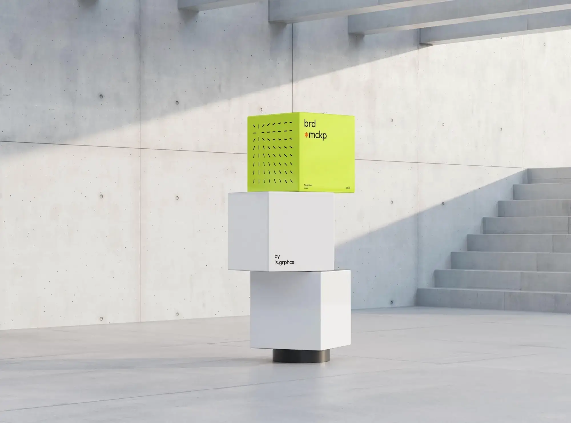 Boxes stacked on top of each other.