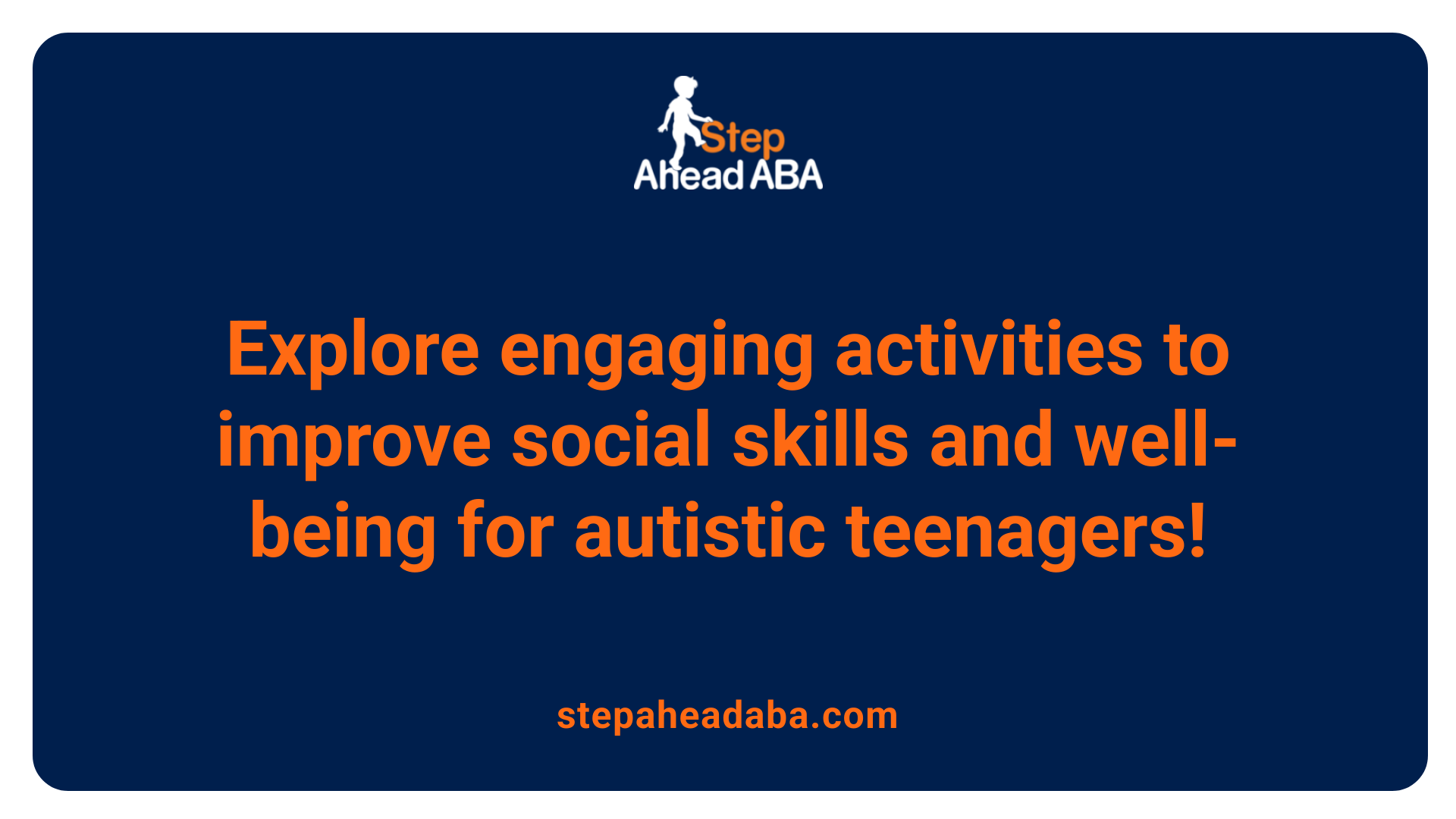 Explore engaging activities to improve social skills and well-being for autistic teenagers!