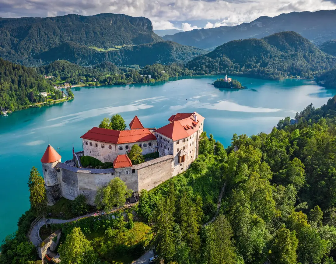 There are a few lake bled wedding venues but Bled Castle is one of the best.