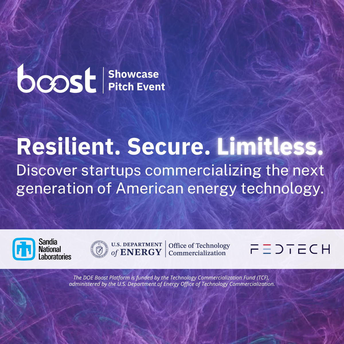 DOE Boost Showcase Pitch Event: Commercializing the Future of U.S. Energy
