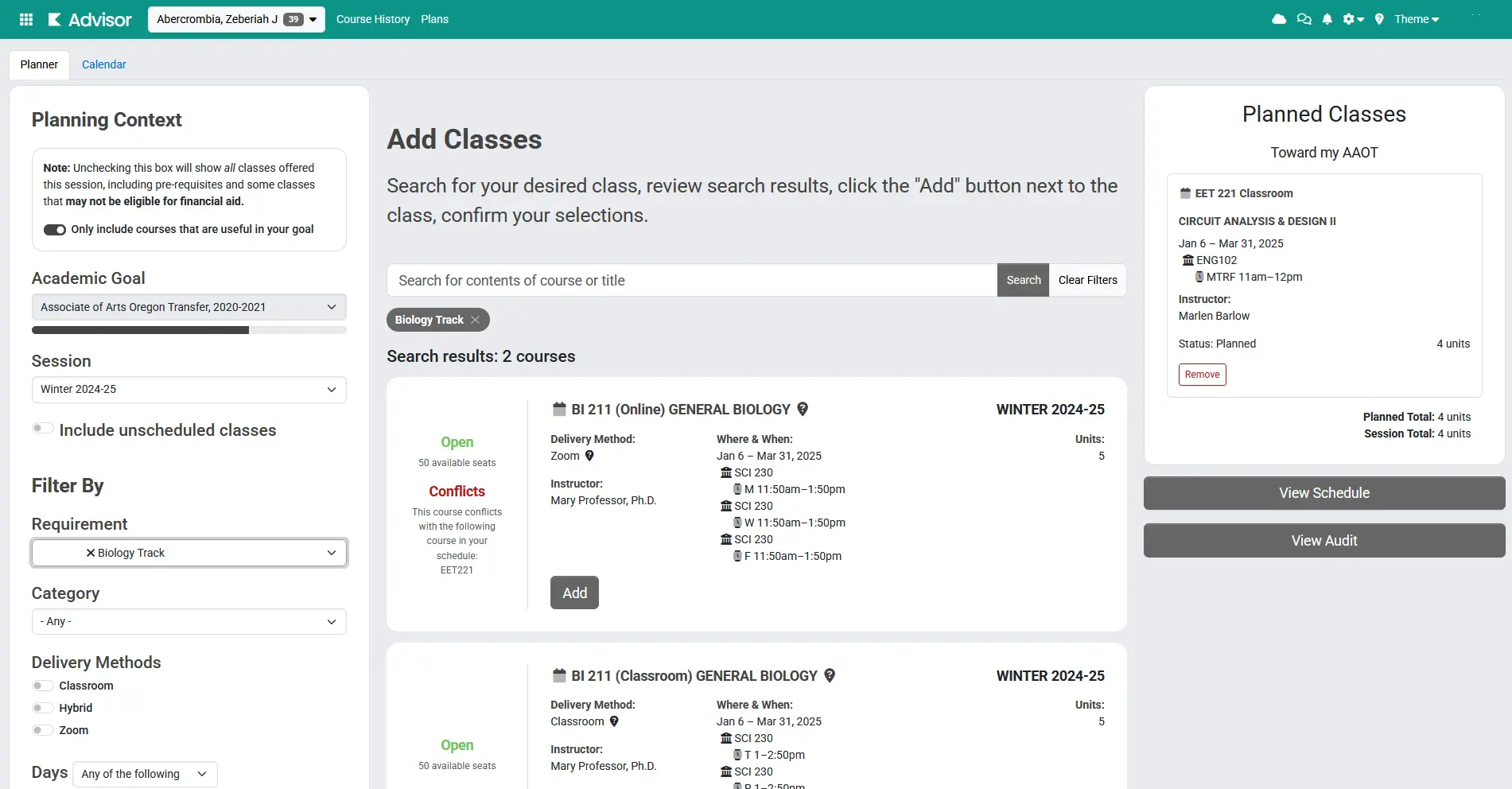 Kuali Advisor Dashboard