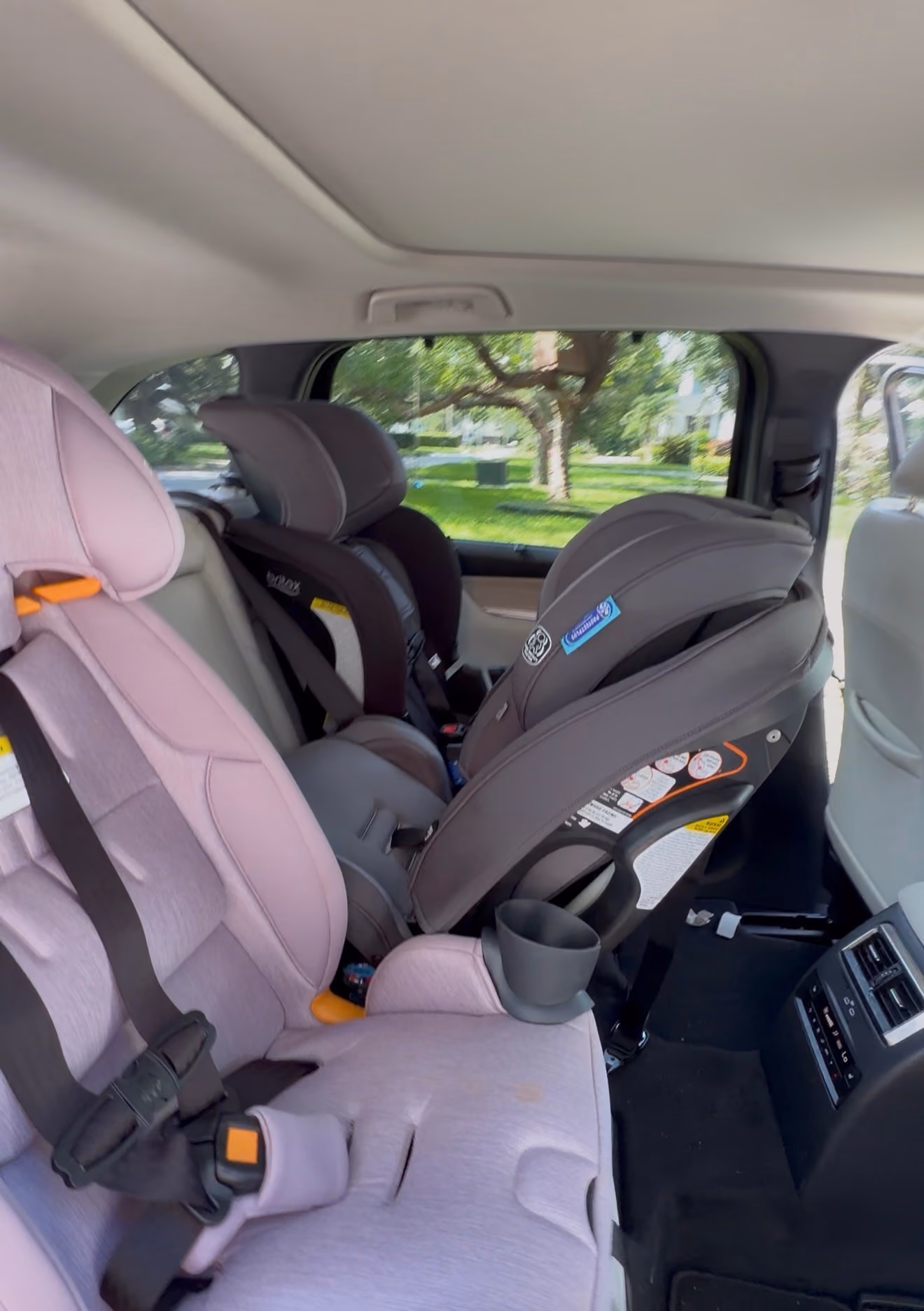 Fitting Three Car Seats in One Row