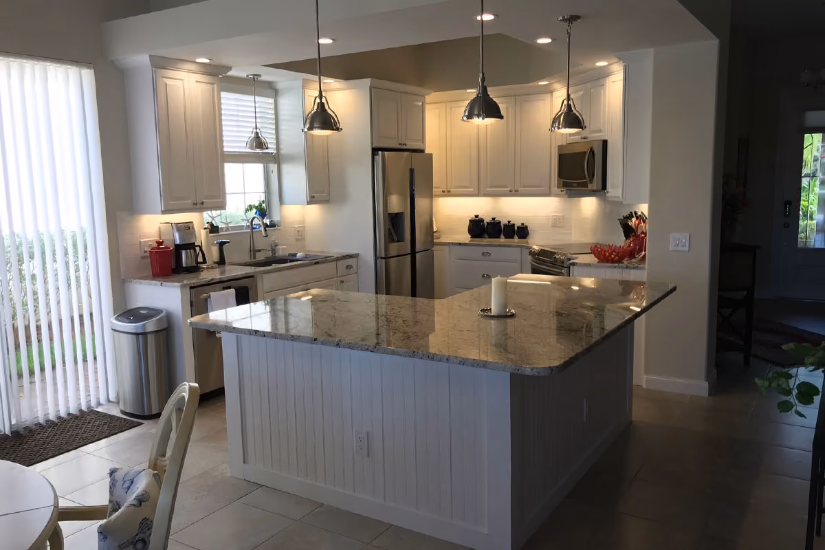 A kitchen remodeling project in Venice, FL.
