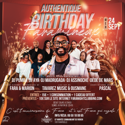 Authentique Birthday Faramineux