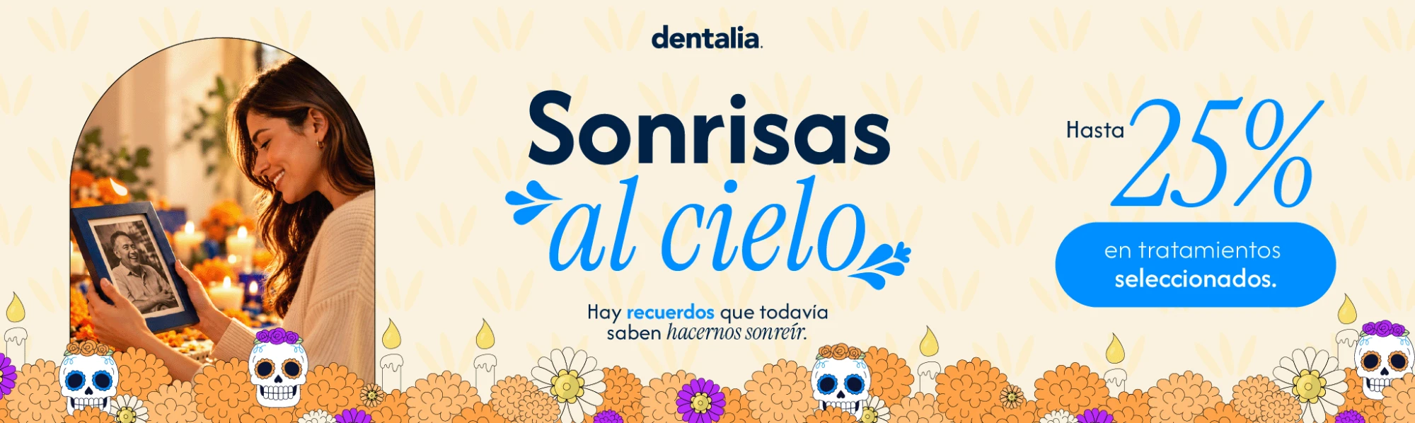 Sonrisas al cielo | dentalia: hasta 25% de descuento en tratamientos seleccionados