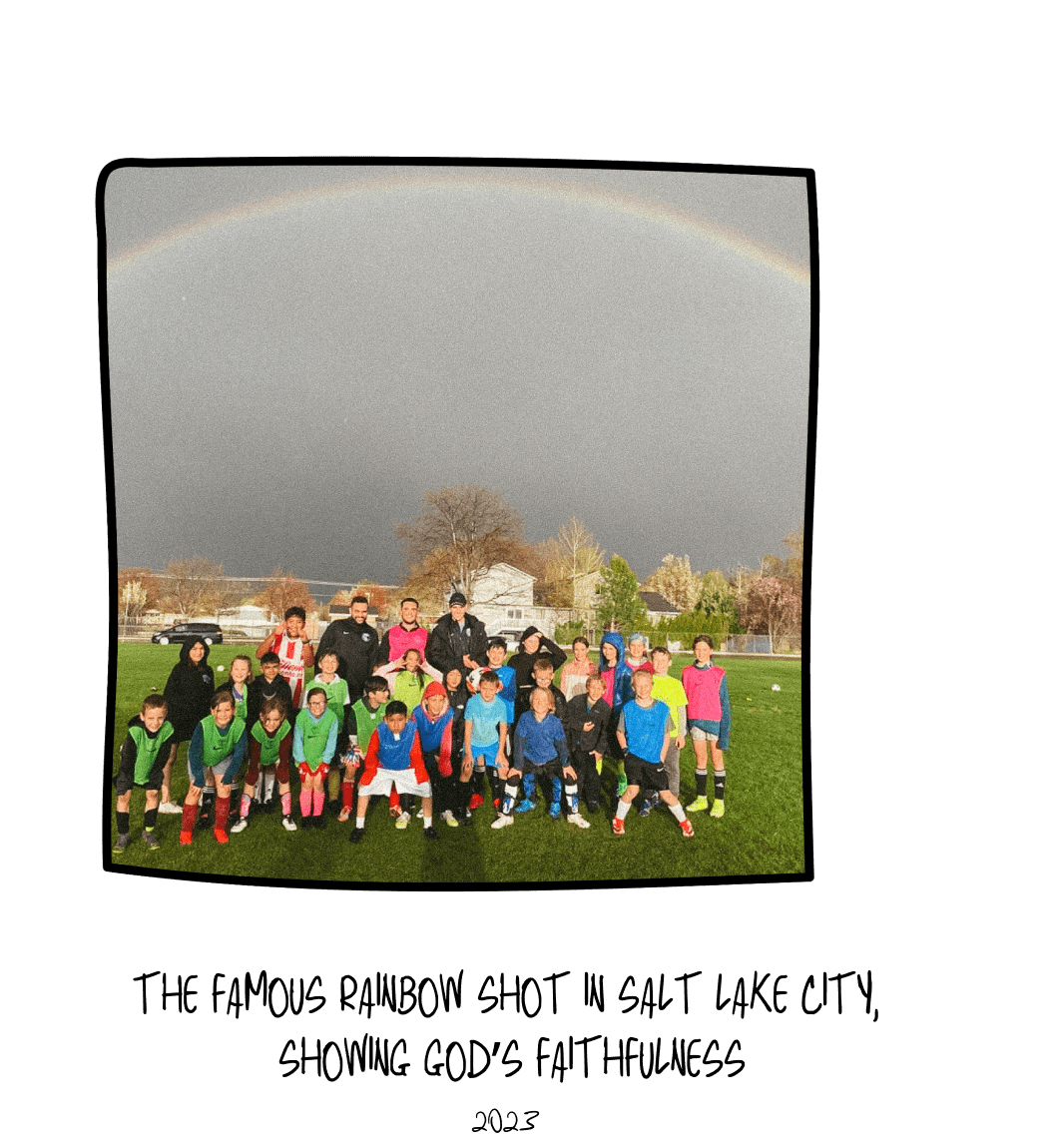 The famous rainbow shot in Salt Lake City showing God's faithfulness