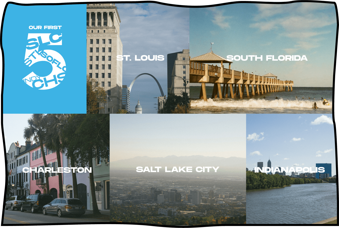 ICFC First five locations