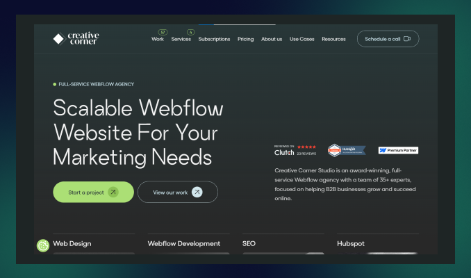 Webflow Development Services