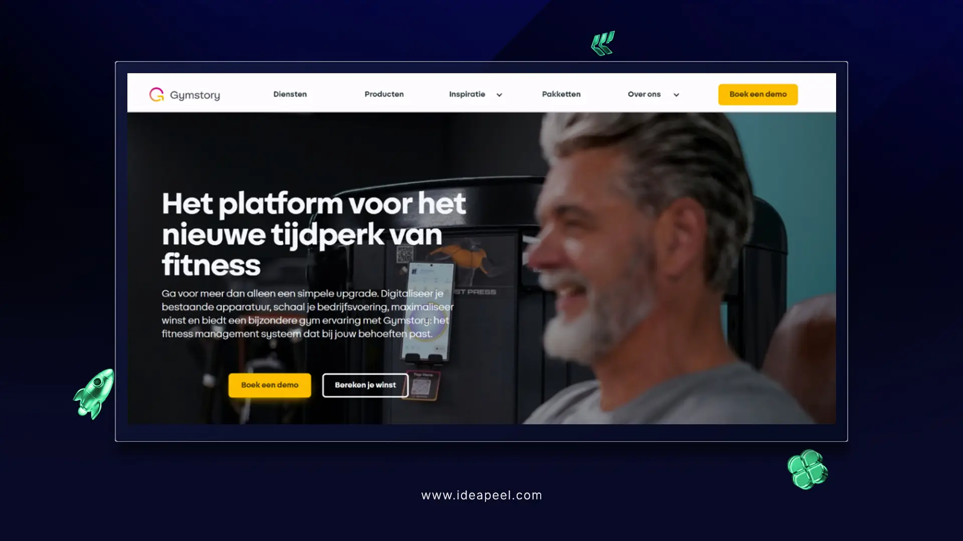 Gymstory SaaS web redesign 