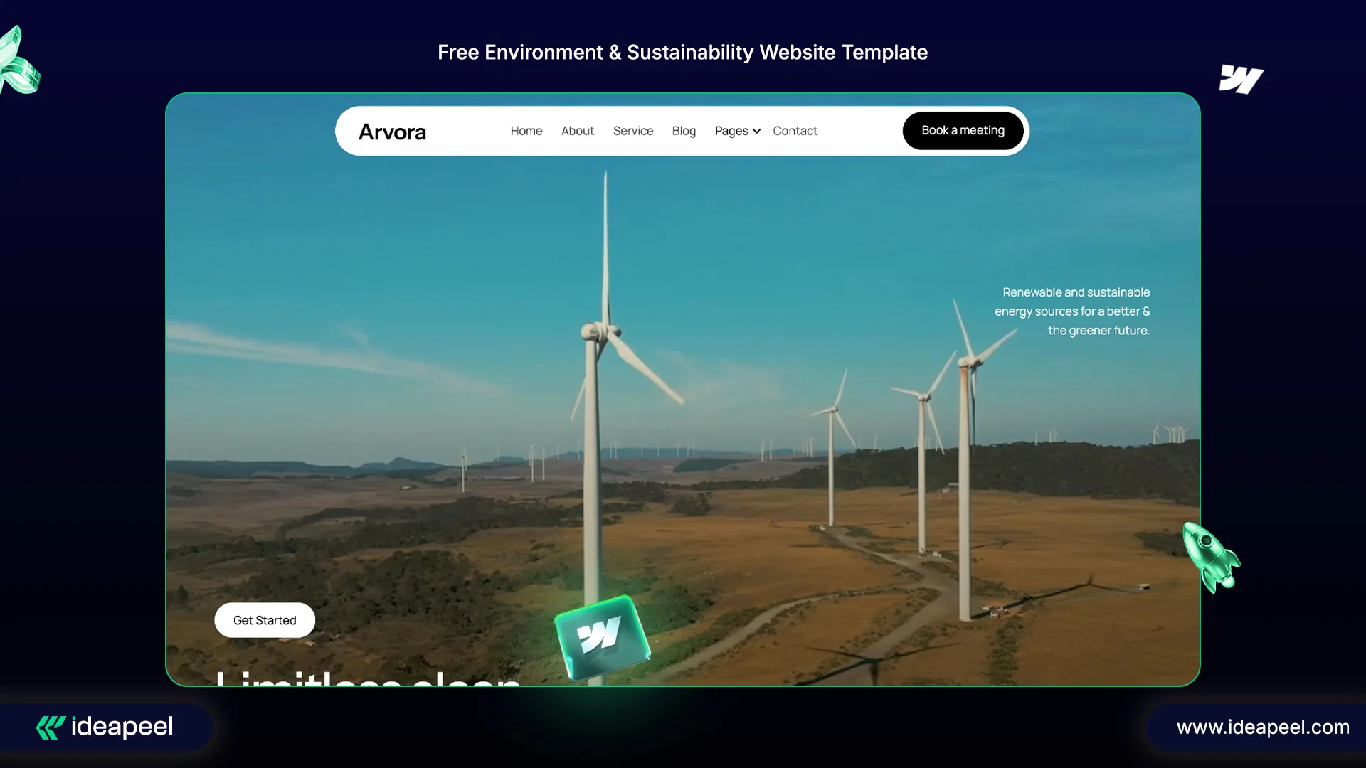 Arvora – Environment & Sustainability Website Template