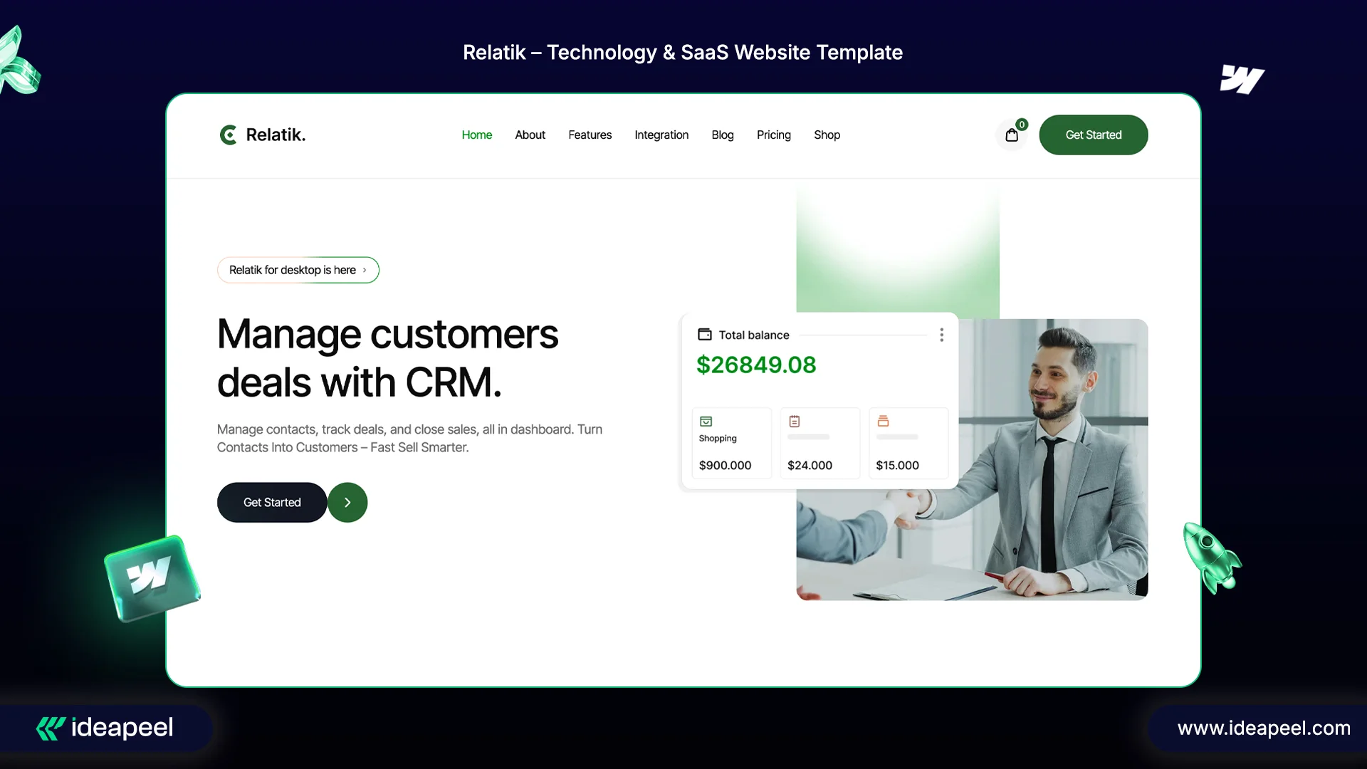Relatik – Technology & SaaS Website Template