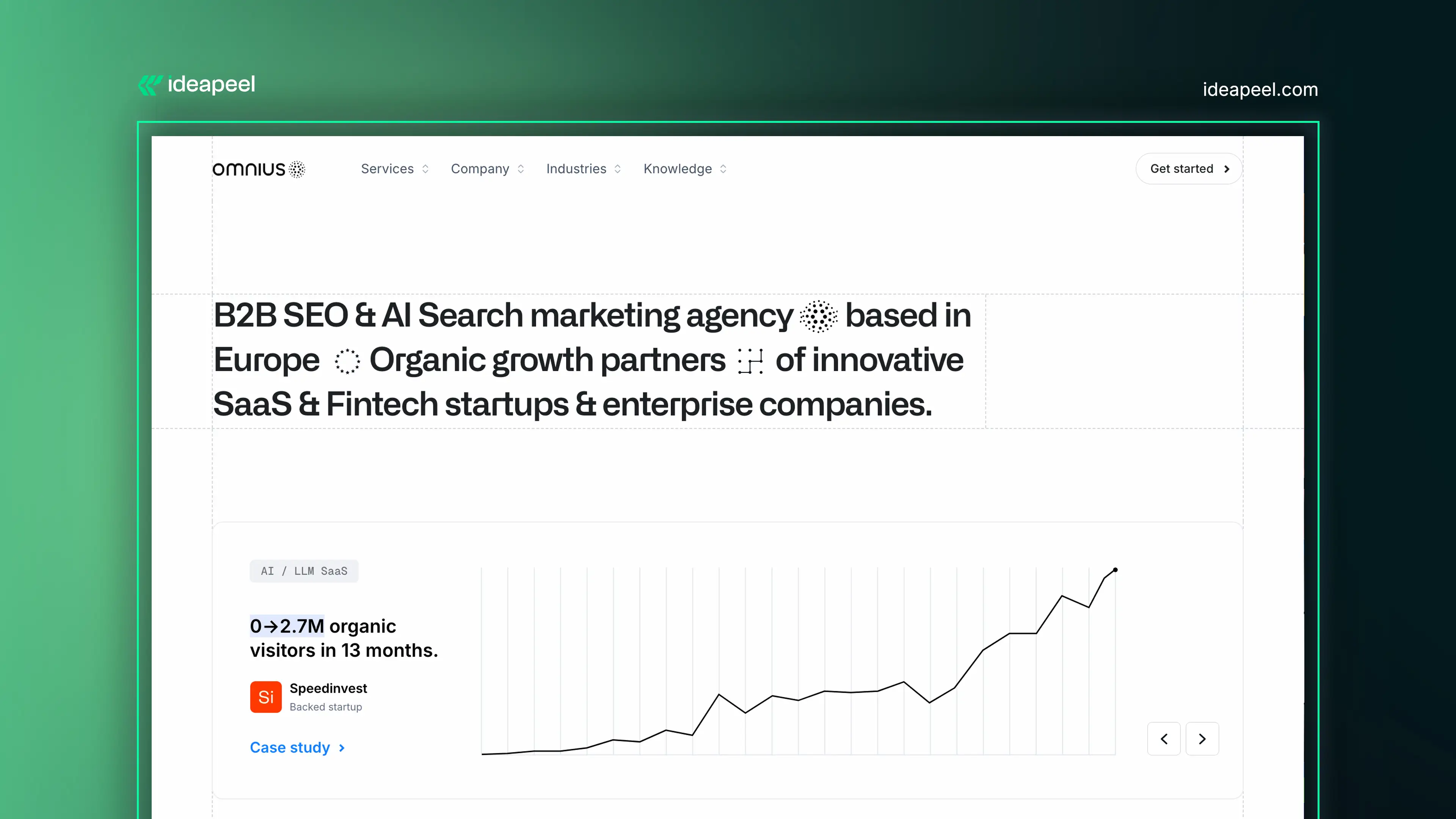 7. Omnius: Best for B2B SaaS and Fintech SEO