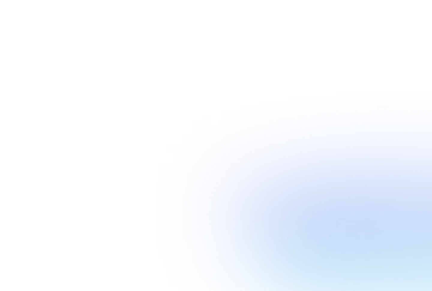 Smooth gradient background transitioning from light blue at the bottom to white at the top.