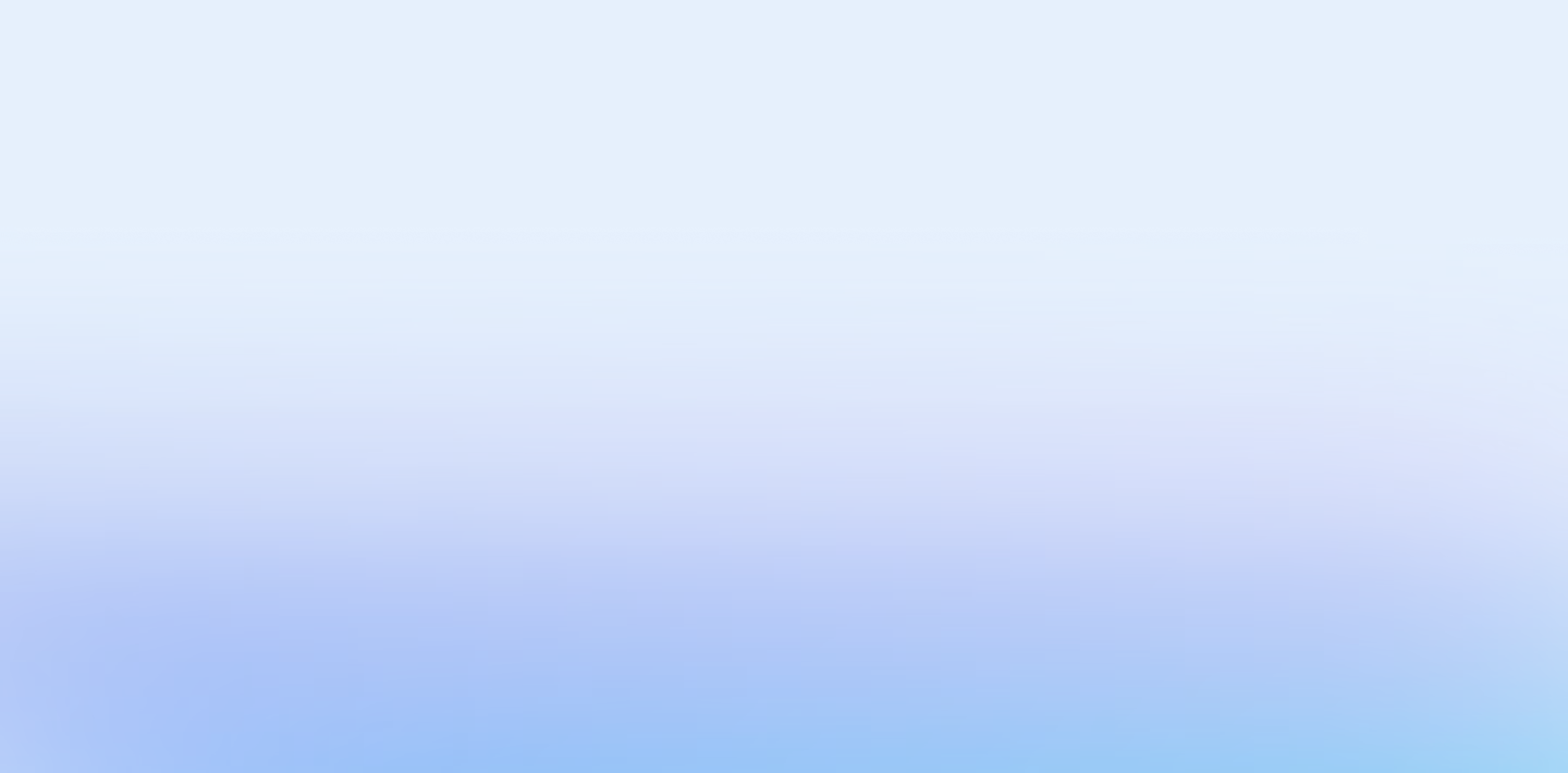 Smooth gradient background transitioning from blue at the bottom to black at the top.