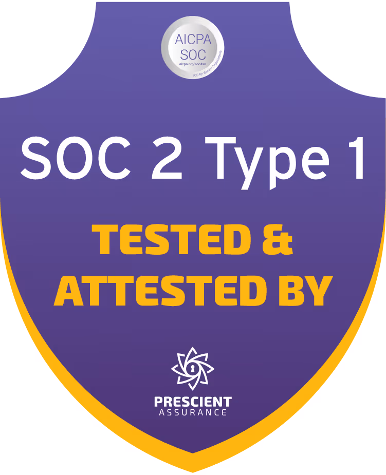 SOC 2 Type 1 badge
