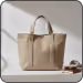 Natural canvas tote bag product photo