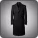 Charcoal wool overcoat product photo