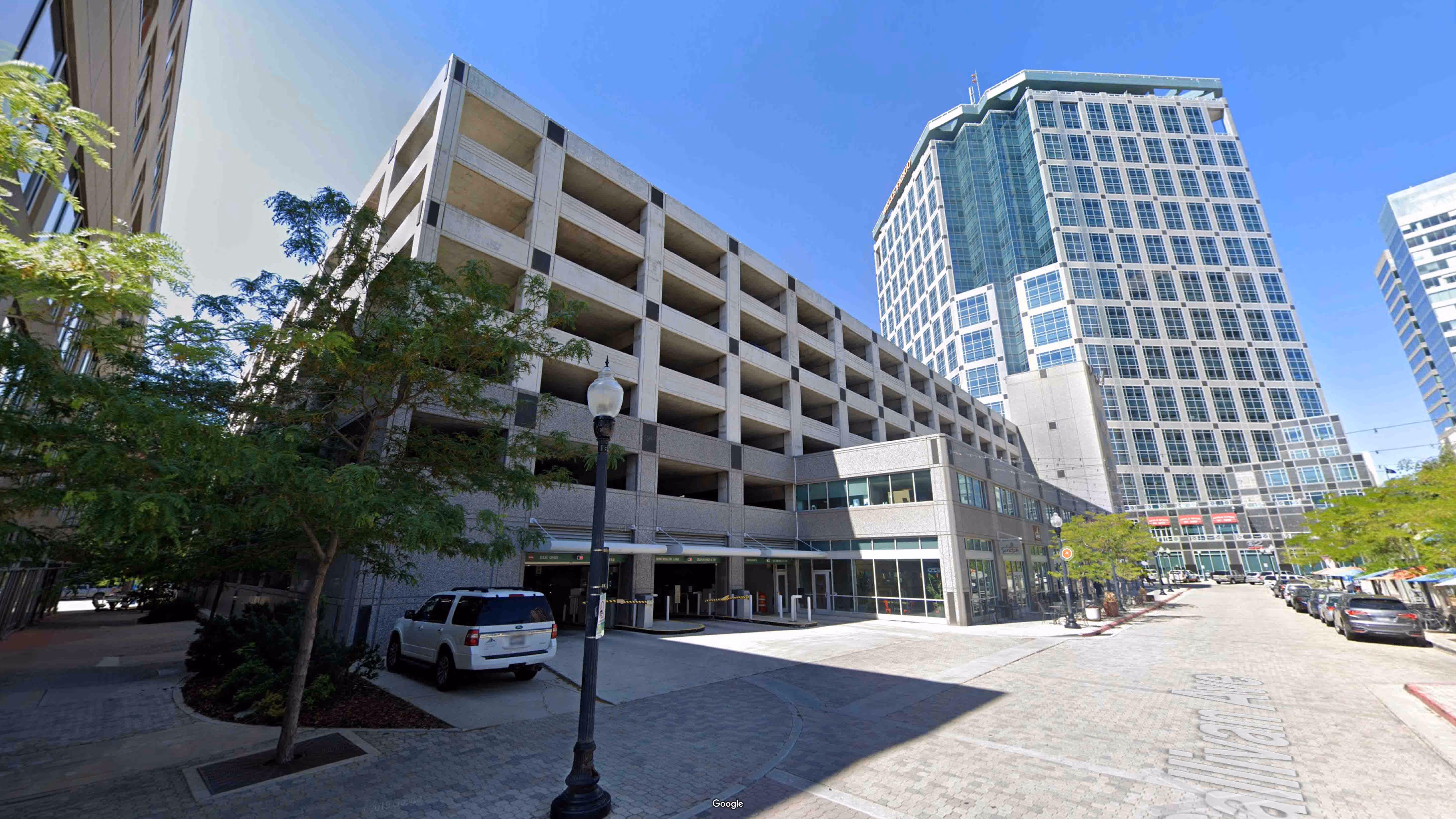 Street view of Wells Fargo Center Parking