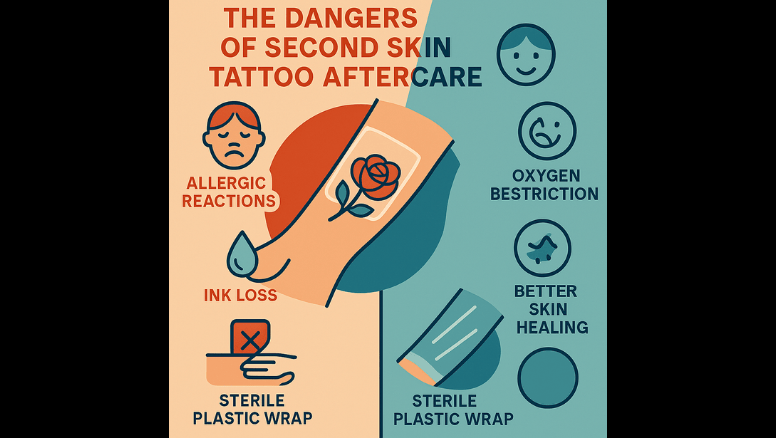 The Hidden Dangers of Second Skin in Tattoo Aftercare