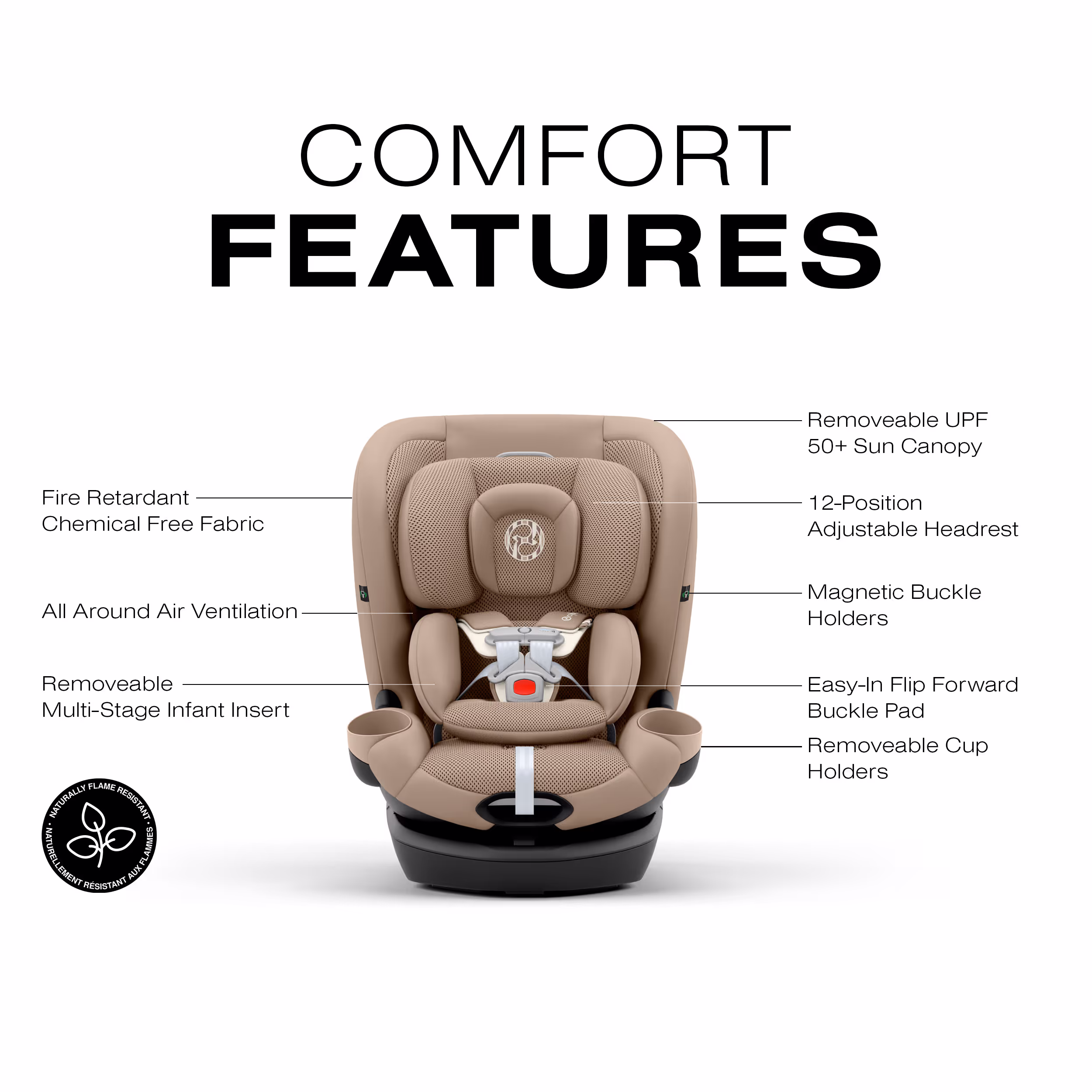 Cybex Callisto G comfort features