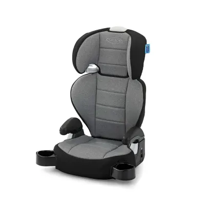 Graco TurboBooster 2.0 high-back booster, padded contoured seat with armrests.