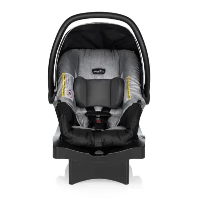 Evenflo LiteMax Sport infant car seat — rear-facing lightweight carrier with five-point harness