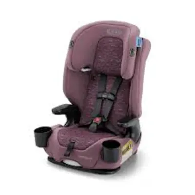 Graco Nautilus 2.0 forward-facing harness-to-booster car seat, gray padded fabric and adjustable headrest