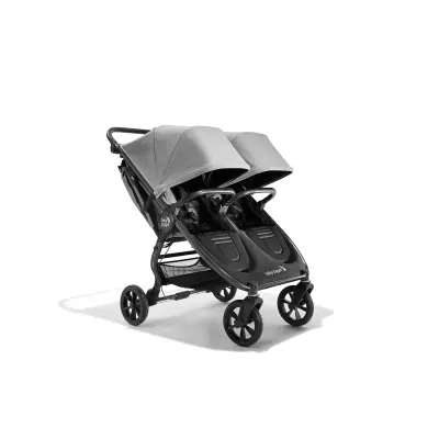 Baby Jogger City Mini GT2 double stroller, side by side reclining seats and individual canopies