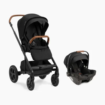 Nuna Mixx Next stroller with Pipa Urbn infant car seat—infant travel system, rear-facing