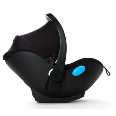 Liingoby Clek rear facing infant car seat with padded harness and contoured shell.