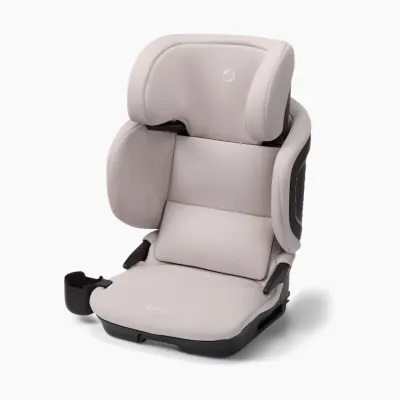 Tanzaby Maxi-Cosi high-back booster seat with contoured padding, adjustable headrest, integrated armrests.