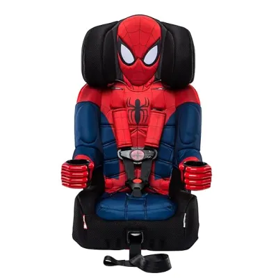KidsEmbrace combination car seat, forward-facing harness-to-booster with padded high-back and cup holders.