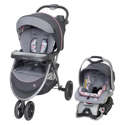 Skyview Plus stroller with Baby Trend EZ Flex Loc black/gray infant travel system.