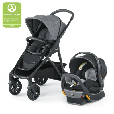 Chicco Corso Primo Modular with KeyFit 35 Zip ClearTex infant car seat, travel system.
