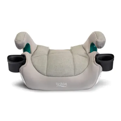 UpNGo Clickby Britax no-back booster car seat, compact contoured belt-positioning seat for children.