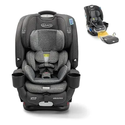 Graco 4Ever DLX convertible car seat, high-back design with adjustable headrest and harness