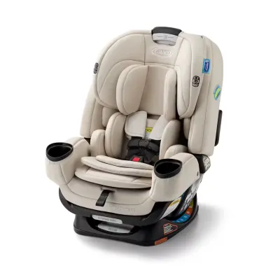 Graco 4Ever Extend2Fit convertible car seat, rear- and forward-facing, for infants through toddlers.