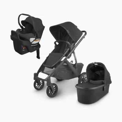 UPPAbaby Vista V2 stroller with Aria infant car seat, infant travel system.