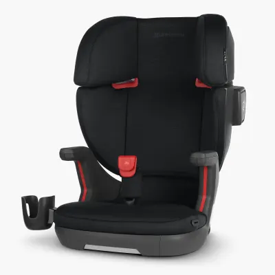 UPPAbaby Alta V2 high-back booster car seat, contoured shell and adjustable padded headrest
