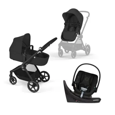 EOS 5-in-1 travel system with Aton G swivel infant car seat and stroller