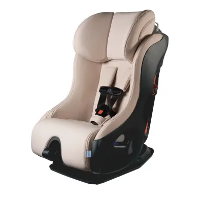 Clek Fllo convertible car seat, rear- and forward-facing, compact padded high-back design