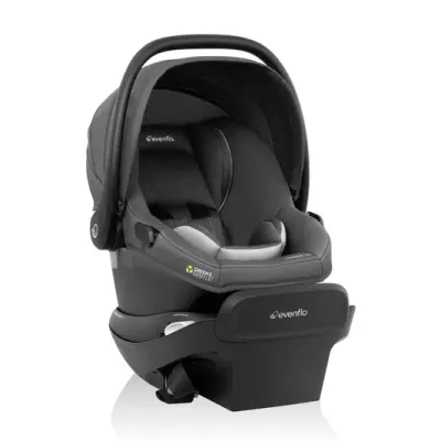 Evenflo Revolve180 Litemax NXT Green and Gentle infant car seat, rear-facing with harness