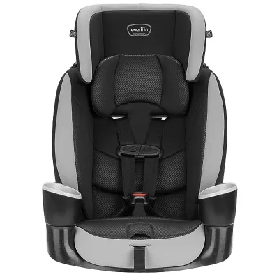 Maestro Sport by Evenflo, forward-facing only harness-to-booster car seat, charcoal.